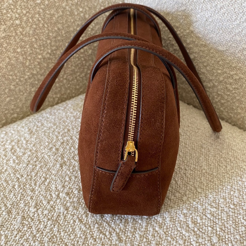 Madewell The Top-Zip Shoulder Bag Soft Mahogany - Picture 6 of 9